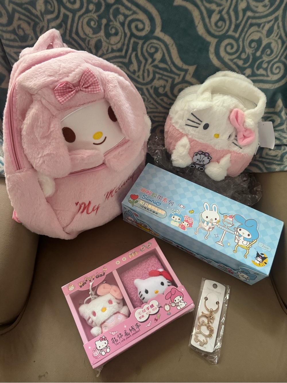 Sanrio Pink & White Plush My Melody and Friends Set